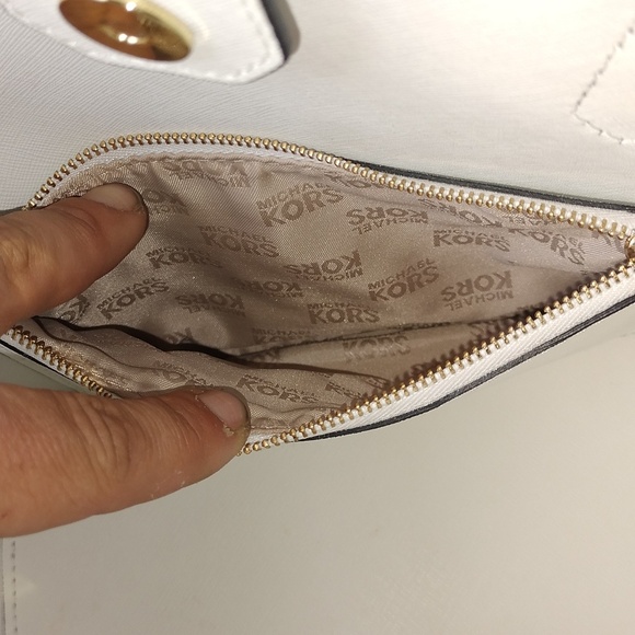 Michael Kors black safianno leather Greenwich satchel bag with crossbody… - Picture 14 of 16